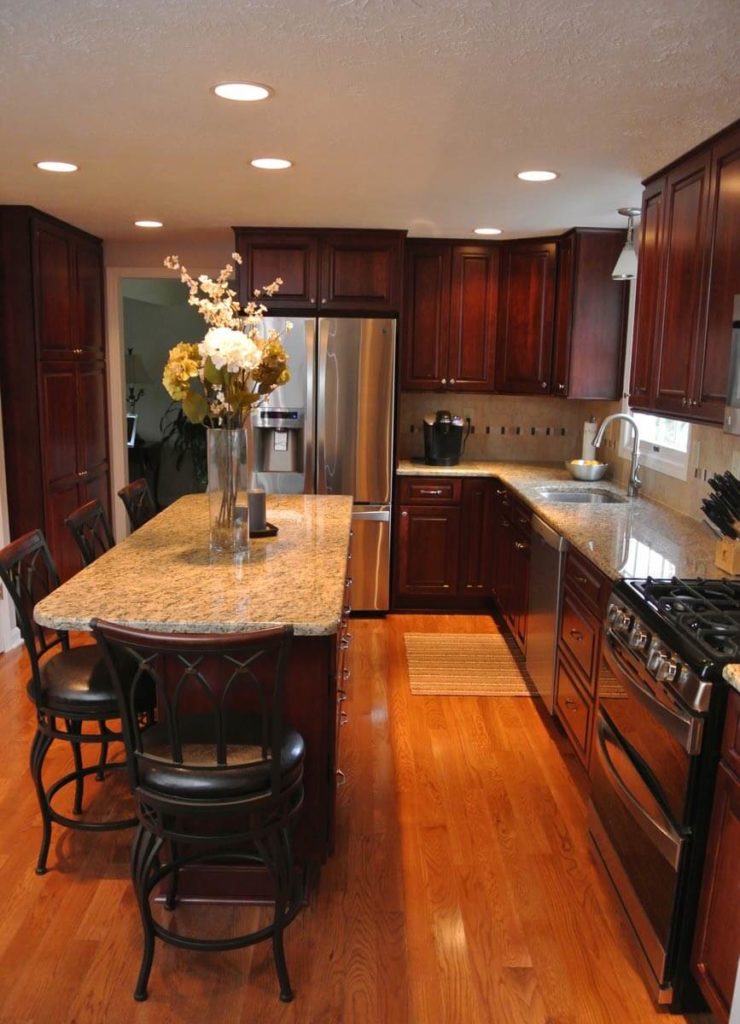 complete kitchen remodel - cherry cabinets