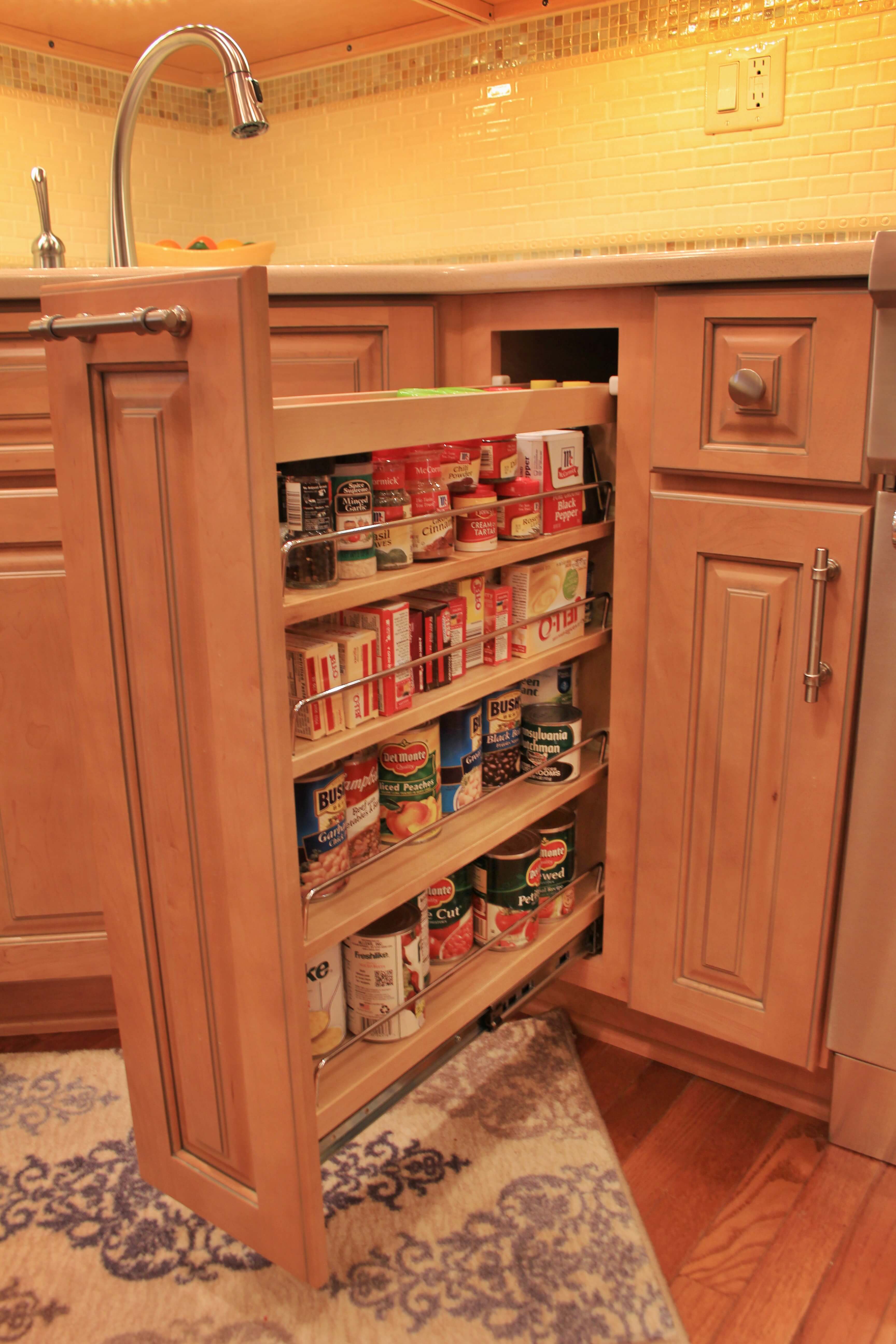 Make sure your new kitchen includes a lot of extra storage.