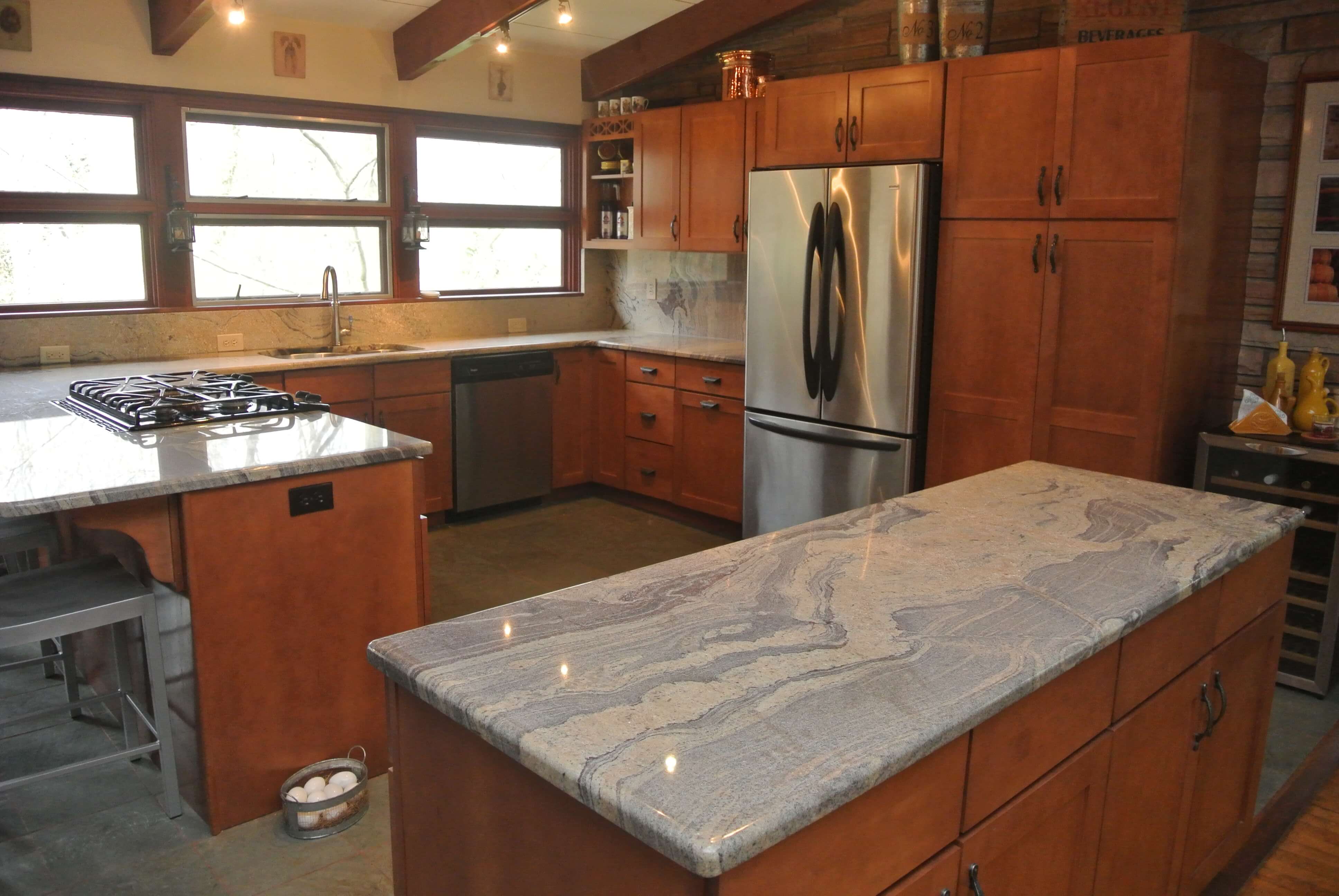Using granite countertops in your kitchen guarantees a polished look.