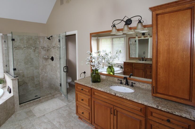 Granite countertops looks great in your bathroom as well.