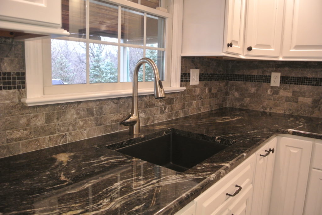 newly installed kitchen countertop