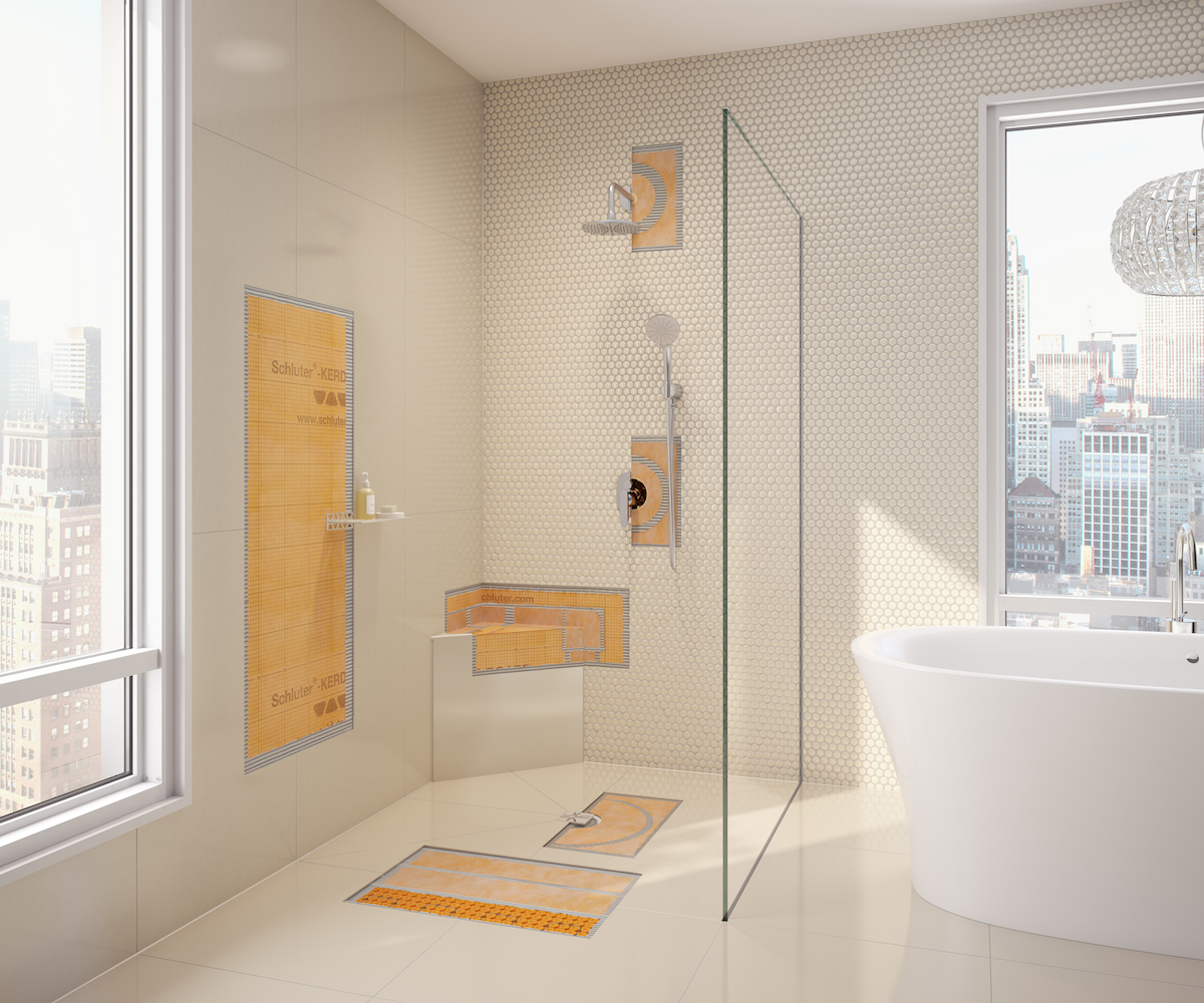Walk in shower image