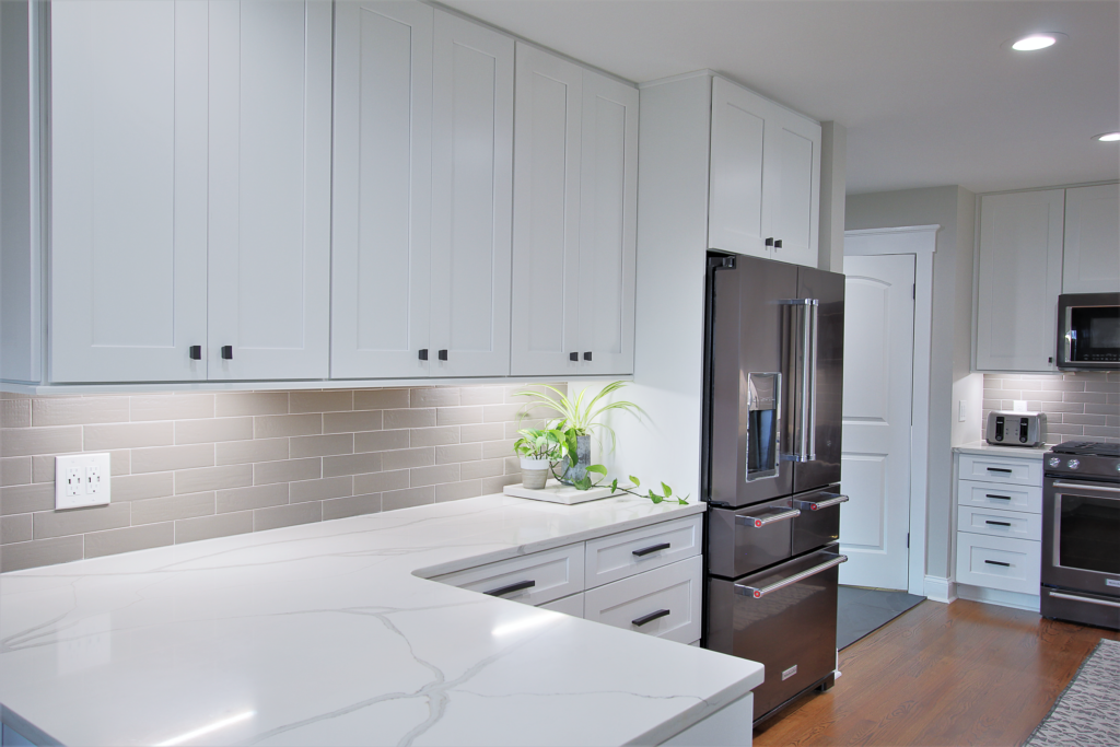 modern white large kitchen