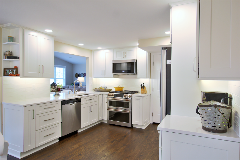 modern white large kitchen