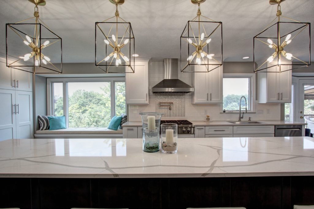 modern white large kitchen