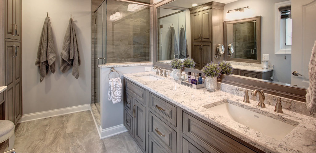 rose gold bathroom